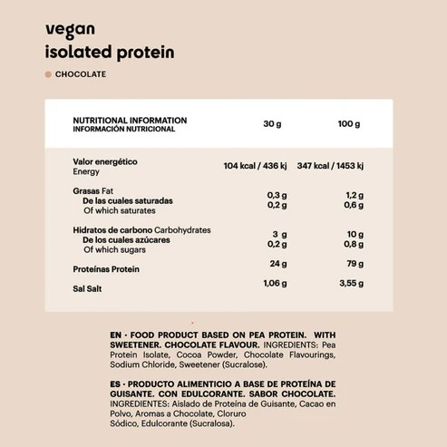 vegan isolated protein (cacao) - 01vcr8eb