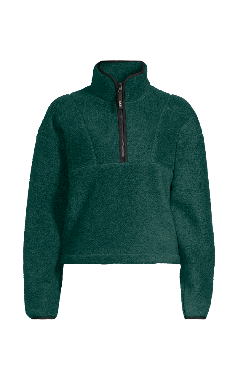 Pile Half Zip Dark Pine - 19WA51080_4