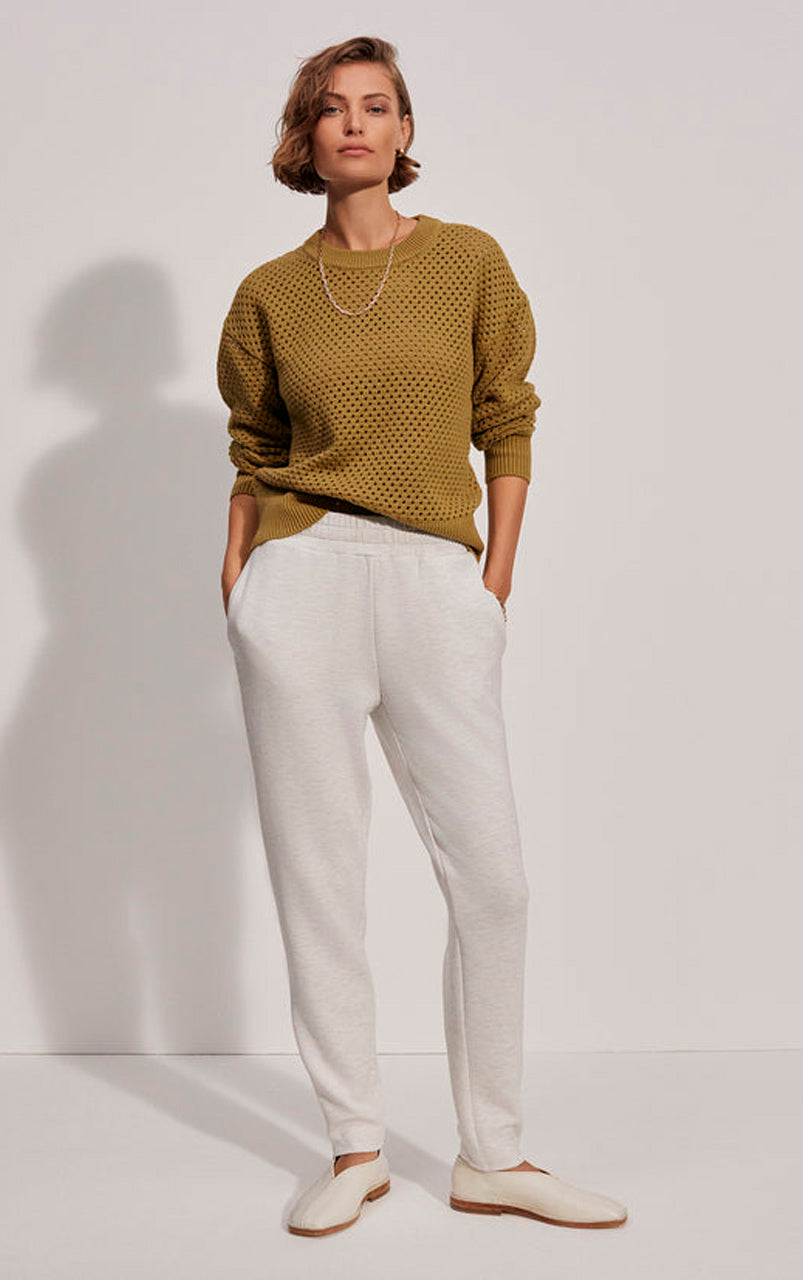 the slim zip hem pant 29.5 ivory marl - 19WA51509_1