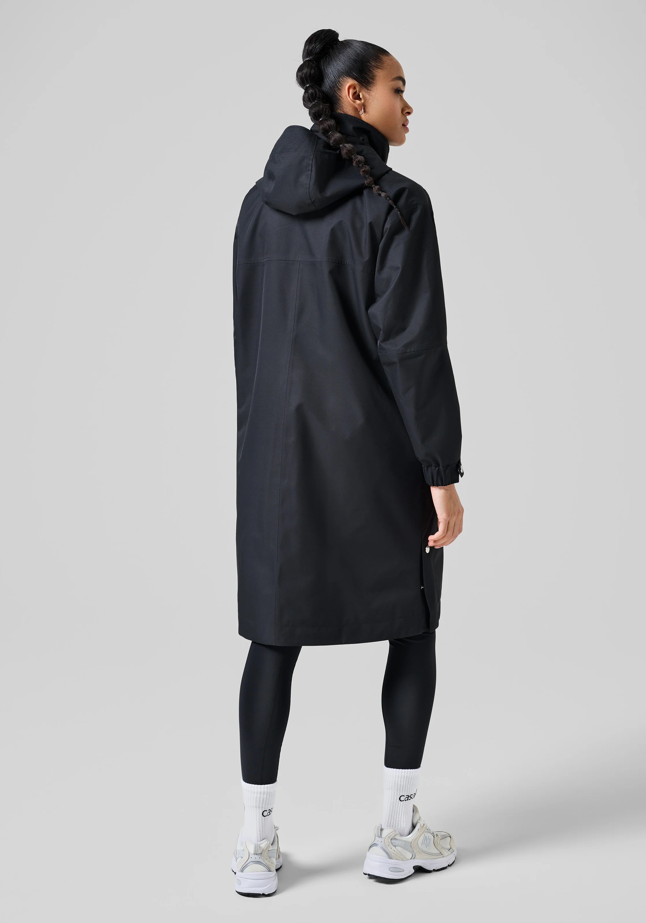 Light Padded Rain Parka Black - f4zmj5ss