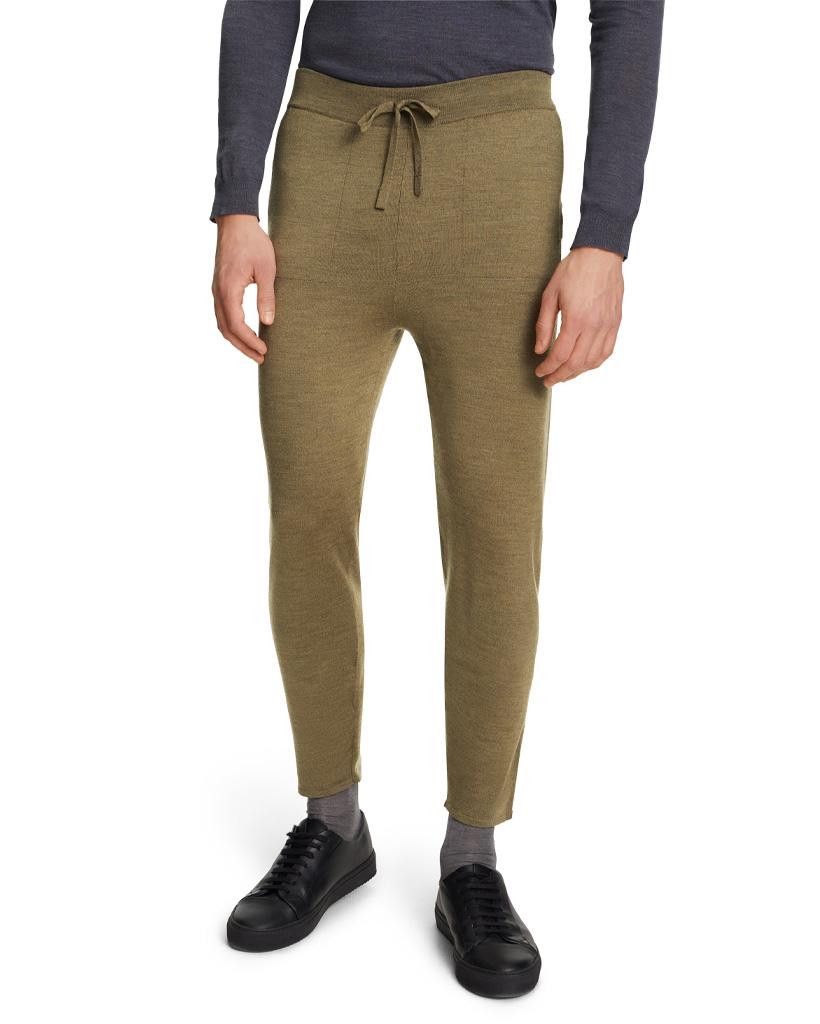 Men's Trousers oliv mel - 19WA47389_3
