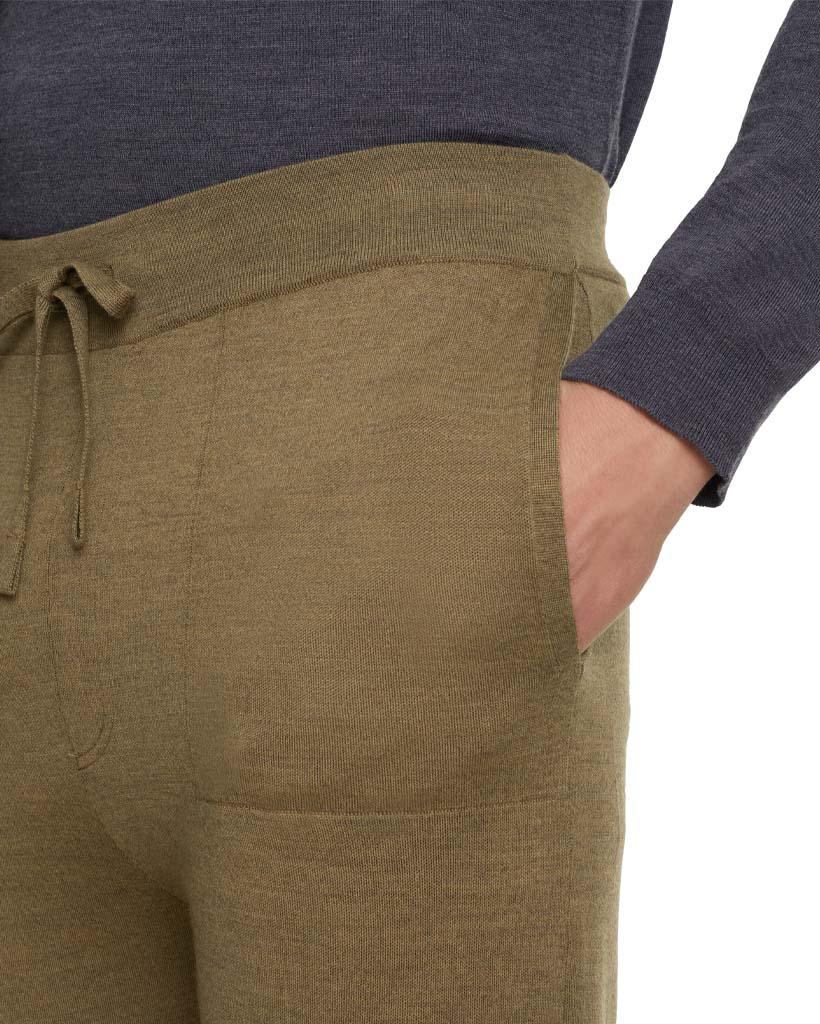 Men's Trousers oliv mel - 19WA47389_5