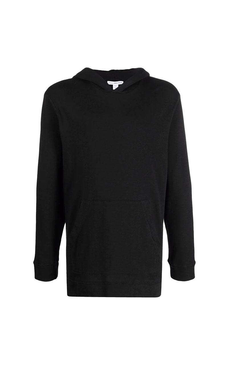 French Terry Pullover Hoody Black - 19WA48279_1