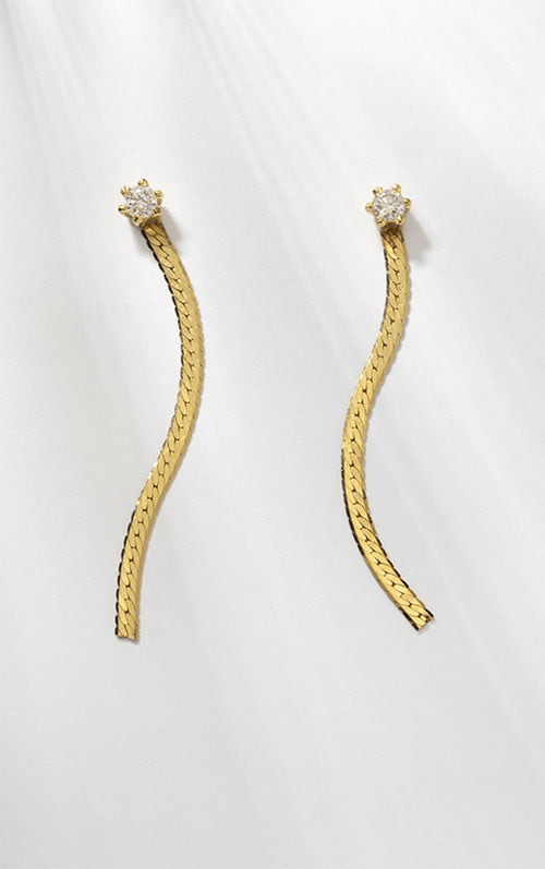PE8 Serpiente Diamond Earrings