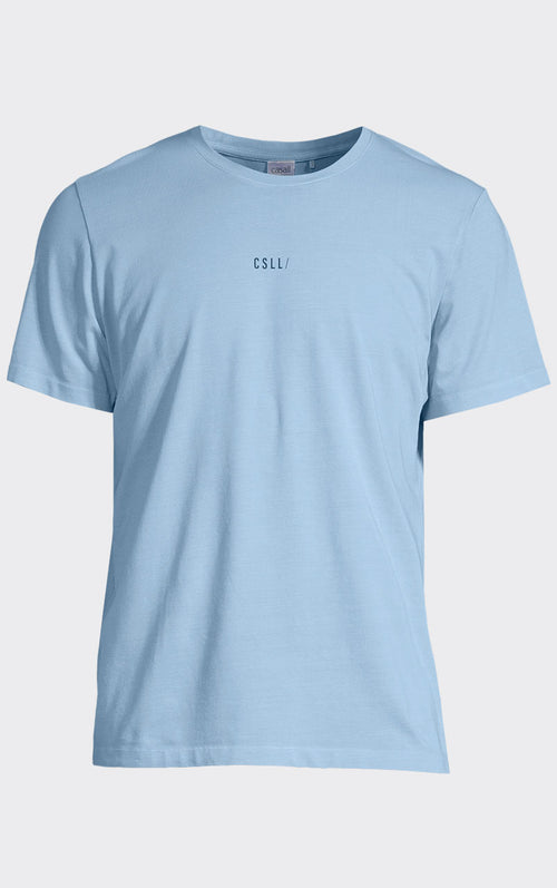 M Washed Cotton Tee Sky Blue