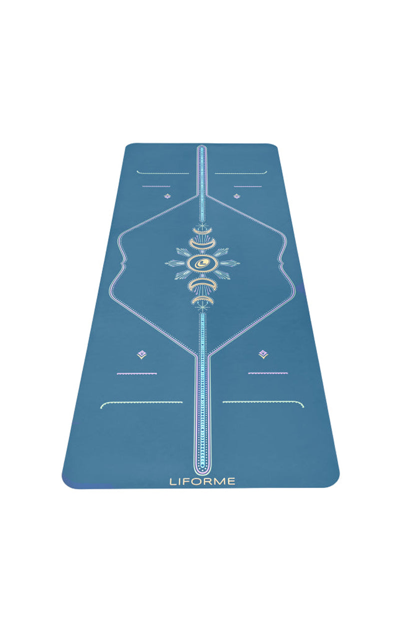 Liforme Cosmic Moon Yoga Mat - Blue - 19WA50817_1