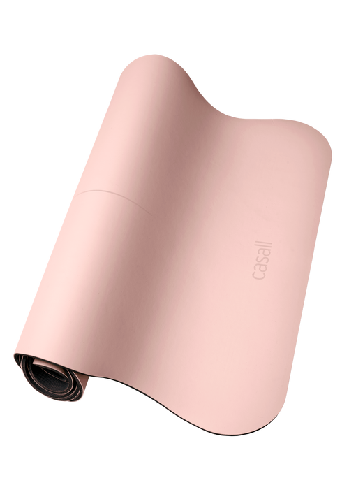 Yoga mat Grip&Cushion III Scallop 5mm Light pink