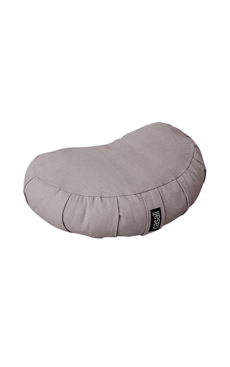 Meditation pillow halfmoon shape Warm grey - 19WA48193_1